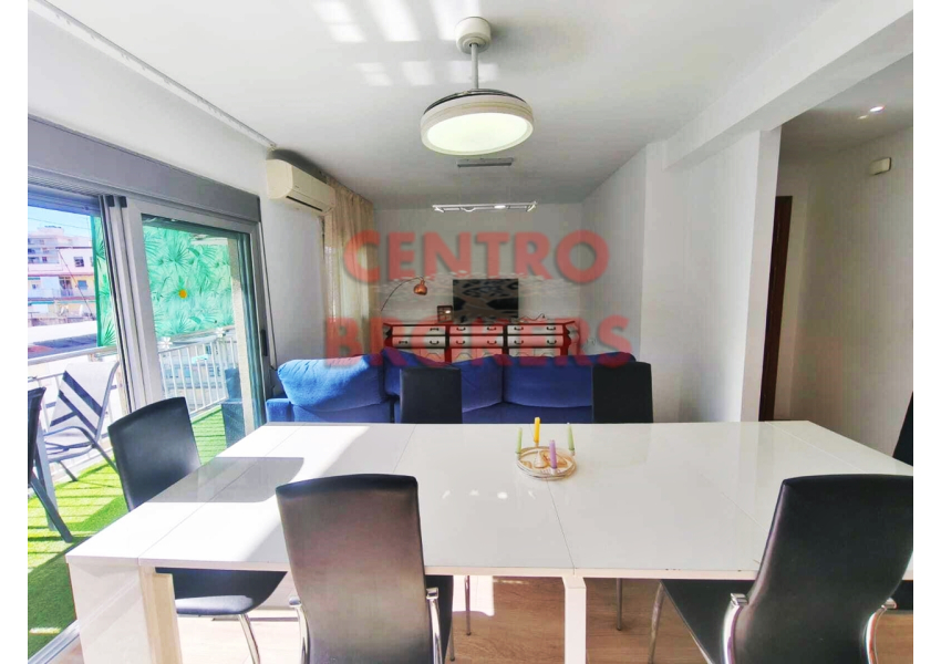 Apartament z 3 sypialniami  100m od plaży z widokiem na morze w Cullera, Walencja